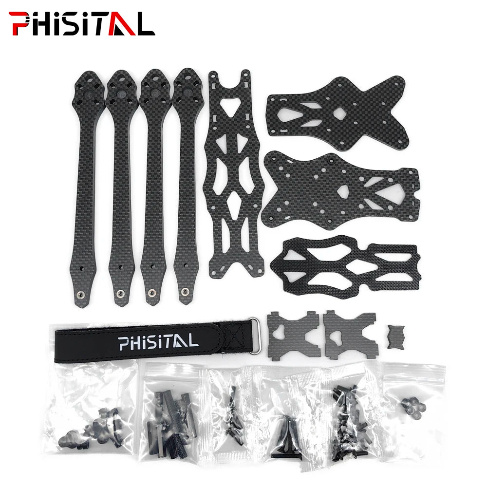 Carbon Fiber FPV Frame kit Freestyle 5/6/7 inch  with 5.5mm Arm for APEX HD RC Quadcopter Racing Drone parts