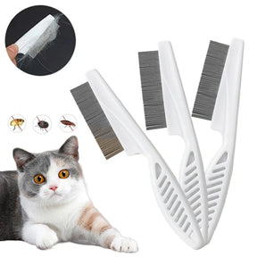 Pet Hair Shedding Comb Stainless Steel Flea Comb for Cat Dog Pet Comfort Flea Hair Grooming Comb Pet Cleaning Supplies ﻿