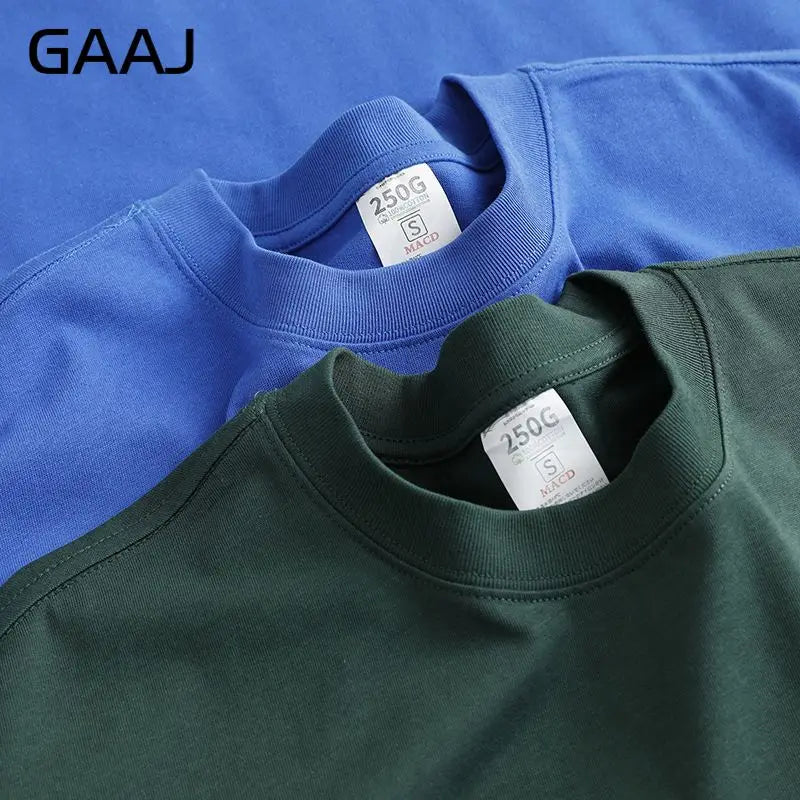 100 Heavy Weight Cotton T shirt For Men Women,Short Sleeve Plain Tops,Solid Oversized Tee Shirts,Quality Clothing 8.8oz 250gsm