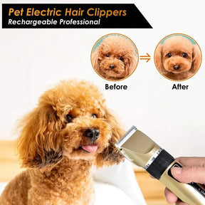 Dog Clipper Dog Hair Clippers Grooming (Pet/Cat/Dog/Rabbit) Haircut Trimmer Shaver Set Pets Cordless Rechargeable Professional