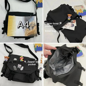 Nylon Handbags Shoulder Bag Large Capacity Crossbody Bags For Teenager Messenger Bag Student School Bags