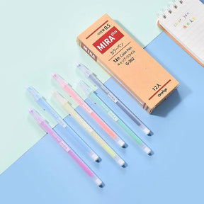 12 Colors Gel Pen Refill Set Box Kawaii 0.5mm Candy Colors Ballpoint Pens Student Office Writing Pens School Stationery