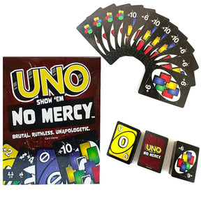 new uno no mercy card game Anime Cartoon Board Game Pattern Family Funny Entertainment uno no mercy game uno Card Game Christma