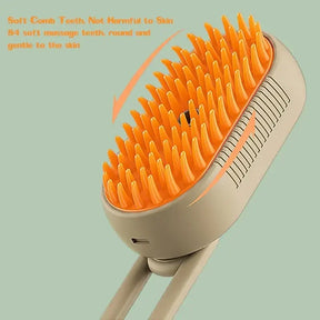 Rechargeable Steam Cat Grooming Brush Steamy To Remove Loose Hair 3 in1 Electric Self Cleaning Spray Dog Brush Massage Pet Combs