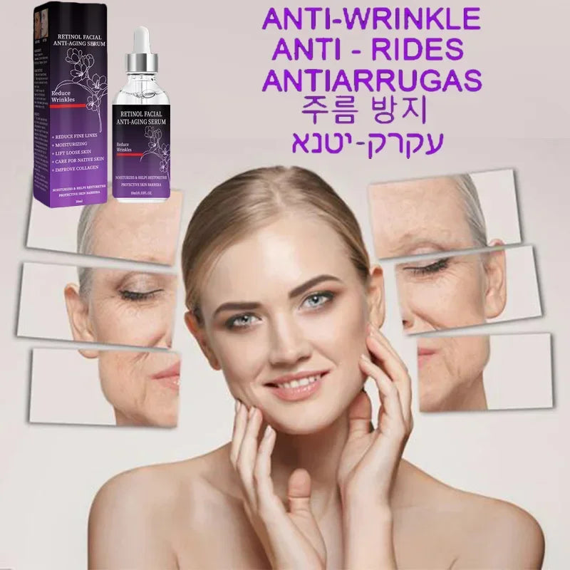 Anti Aging Face Serum Collagen Wrinkle Removal Hyaluronic Acid Forehead Fine Lines Lifting Facial Serum Skin Care Beauty0905