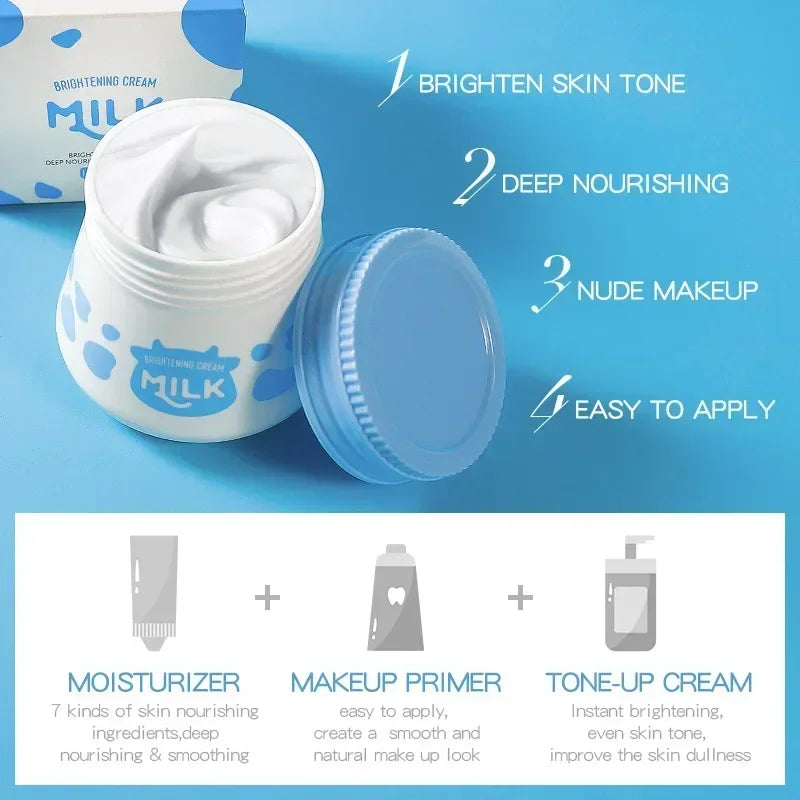 LAIKOU Milk Brightening Cream face cream  Facial Brightening Skin Tone Moisturizing Skin Care Product