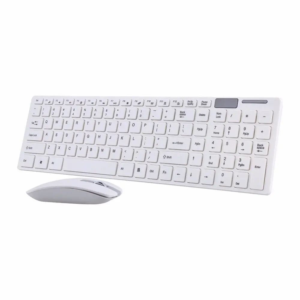 2.4G Wireless Keyboard and Mouse Combo Silent Keyboard Mouse Set Kit Ultra Slim Keyboard with Protective film For Laptop PC