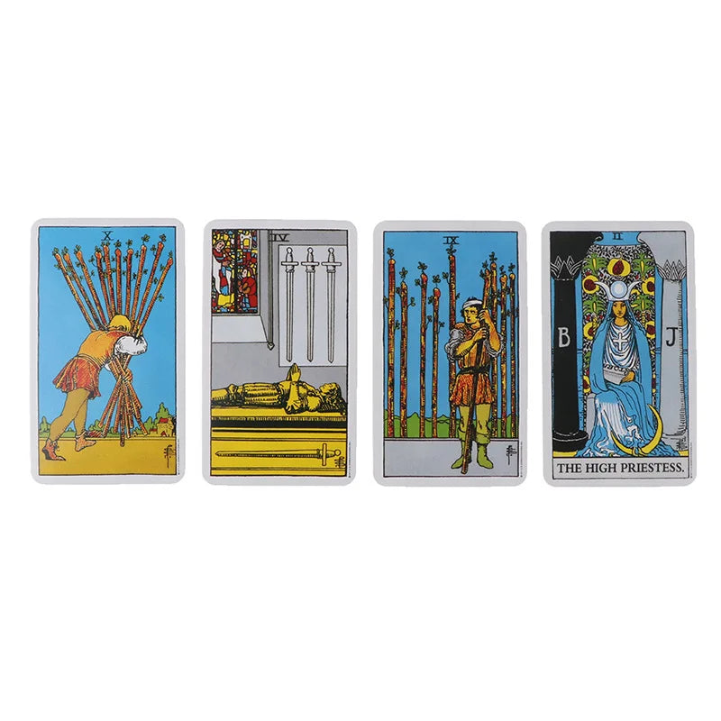 Hot Sell Rider Waite Tarot Card Divination Personal Use Tarot Deck Full English Spanish Version Oracles Deck for Girl Board Game