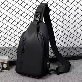 Rilibegan Crossbody Bag Fashionable Large Capacity Waterproof Lightweight Leisure Soft Comfortable Men Single Shoulder Bags