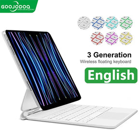 GOOJODOQ Magic Keyboard for iPad Pro 11 2024  Air 4 Air 5 Air 6 for iPad 12.9 10th Generation 6th 5th 4th 3rd Gen Cover Case