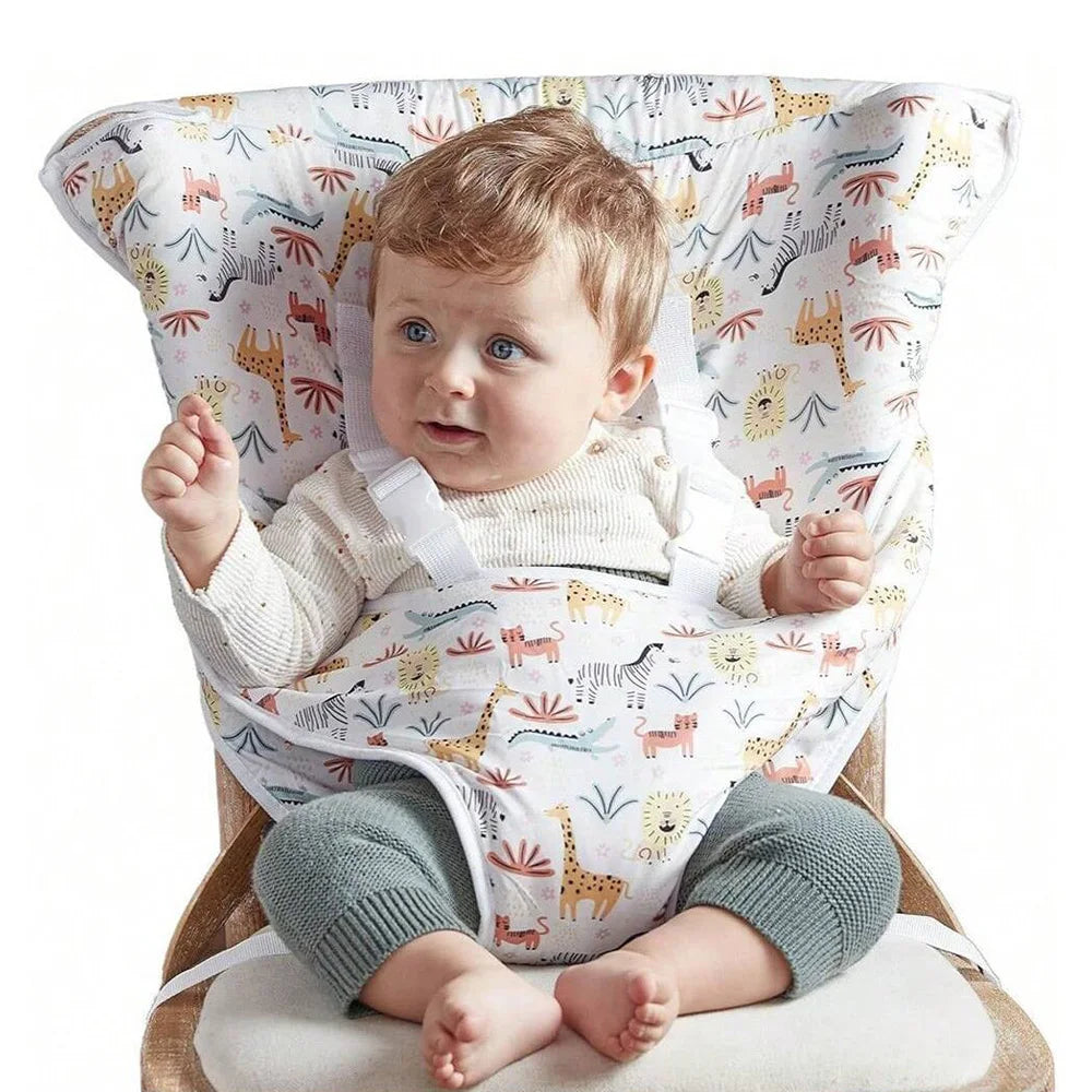 1PCS Portable Baby Chair Safety Seat Harness for Toddler, Baby Travel Essential Easy High Booster Seat Cover for Infant Eating