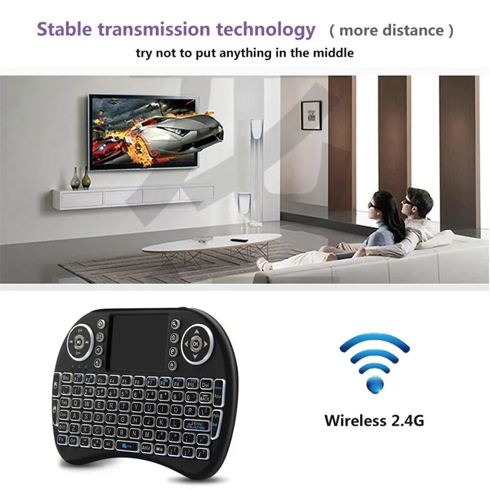 I8 Mini Wireless Keyboard 2.4G Air Mouse Remote Touchpad For Android TV Box PC Smart TV