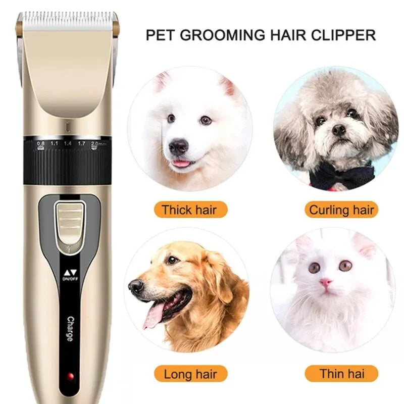 Dog Clipper Dog Hair Clippers Grooming (Pet/Cat/Dog/Rabbit) Haircut Trimmer Shaver Set Pets Cordless Rechargeable Professional