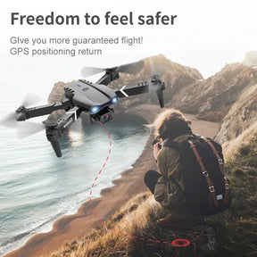 2024 E99 Drone 360° Laser Obstacle Avoidance Brushless Motor 4K HD Dual Camera GPS Return Parking Apron RC Quadcopter Drone Toys