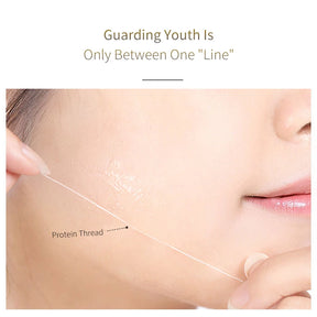 Soluble Face Lifting Threads Collagen Facial Essence Protein Peptide Gold Silk Wire Face Serum for Anti-Aging Firming Skin