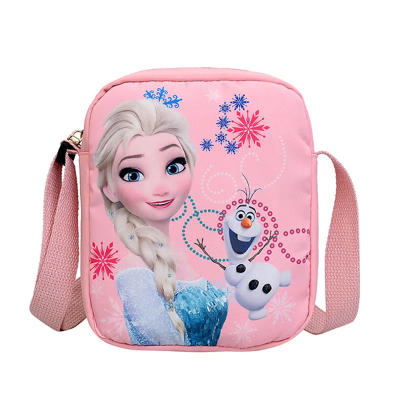 Disney 2023 New Princess Series Crossbody Bag "Frozen 2" Elsa Sophia Cartoon Shoulder Bag Girls Casual Fashion Handbag