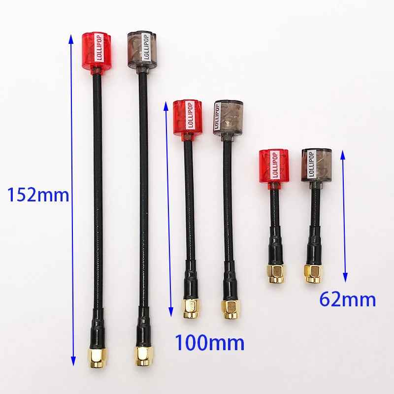 150mm Micro Lollipop 5 RHCP 5.8G FPV Antenna High Gain 2.8Dbi SMA/RP-SMA Antenna For RC Drone Transmitter Receiver DIY Part