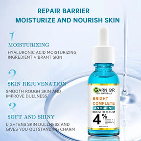 30ml Garnier Whitening Essence Removes Acne Marks Comedones Blackheads Facial Repair Serum Shrinks Pores Moisturizes Essence