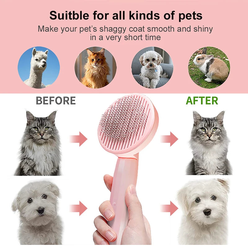 Cat Brush Pet Grooming Brush for Cats Remove Hairs Pet Cat Hair Remover Pets Hair Removal Comb Puppy Kitten Grooming Accessories