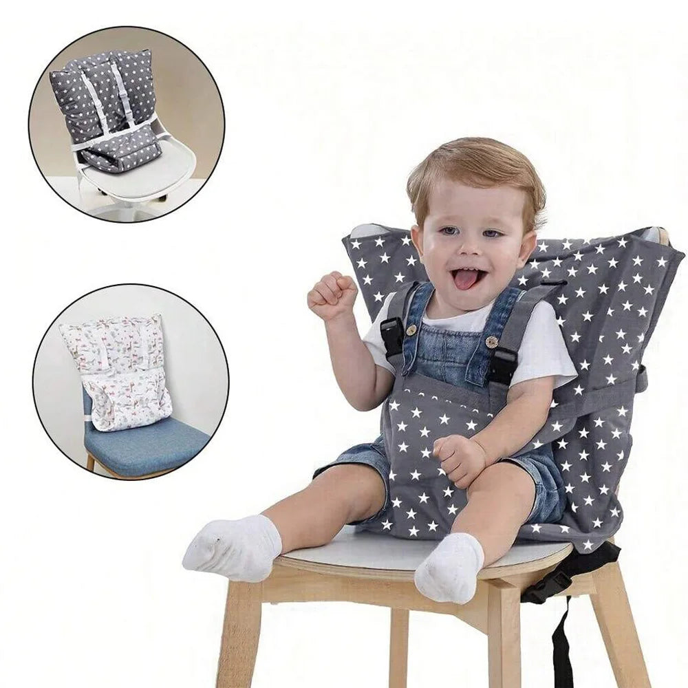 1PCS Portable Baby Chair Safety Seat Harness for Toddler, Baby Travel Essential Easy High Booster Seat Cover for Infant Eating