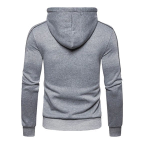 Men Hoodies Jackets Slim Fit Hooded Zipper Jacket Male Solid Caost Thicken Warm Hoodies Coat Men's Clothing Tops Black Red