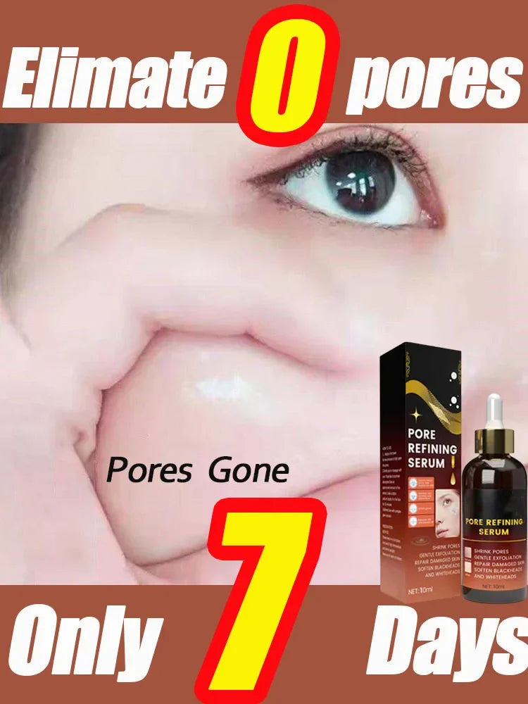 Pore Shrinking Essence Contraction Minimizer Pores Oil Control Eliminate Dilated Pore Remover Face Skin Care Serum