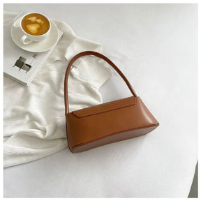 Women's Shoulder Bag Handbag Retro Underarm Bag Fashion Simple Solid Color New Hand Shoulder Bag