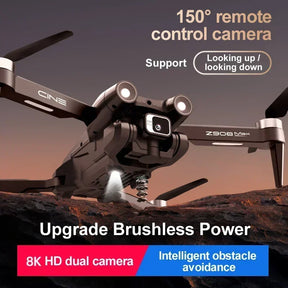 Z908 Pro Max Drone 8K Profesional HD Dual Camera Brushless Motor WIFI FPV Obstacle Flow Avoidance Foldable Quadcopter RC 10000M